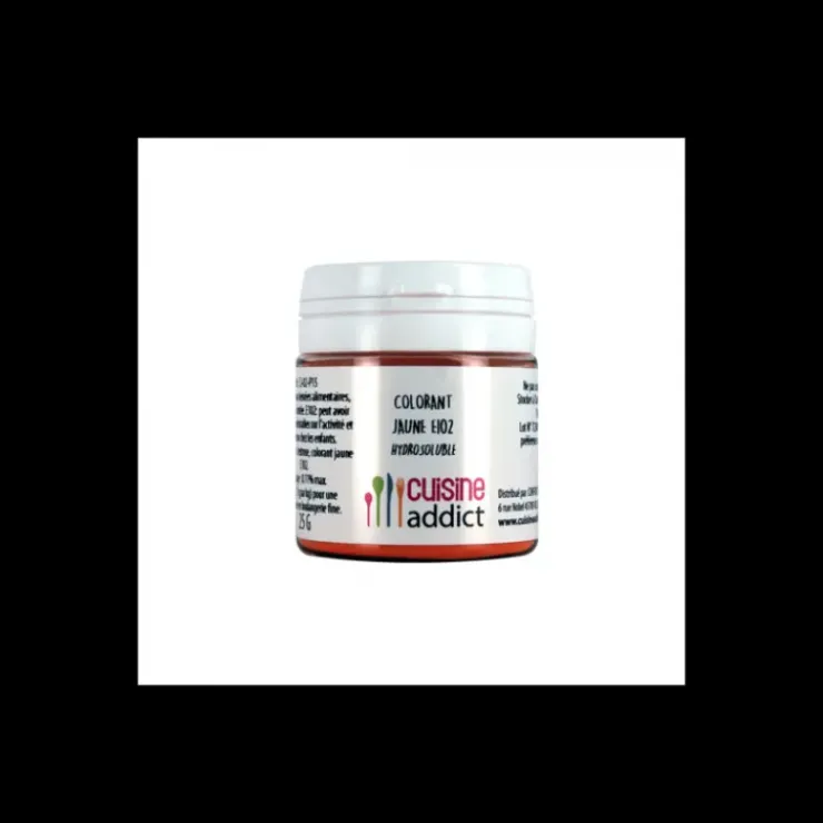 CUISINEADDICT Colorant alimentaire Jaune E102 25g Poudre Hydrosoluble Online