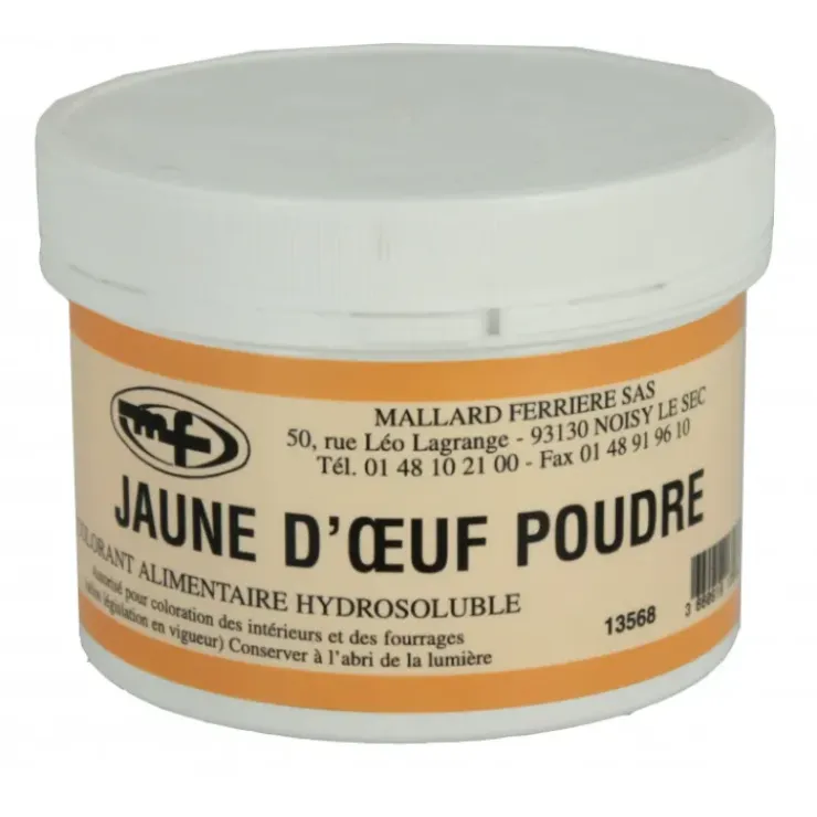MALLARD FERRIERE Colorant alimentaire Jaune d'Oeuf E102/E129 Poudre Hydrosoluble 100g Discount
