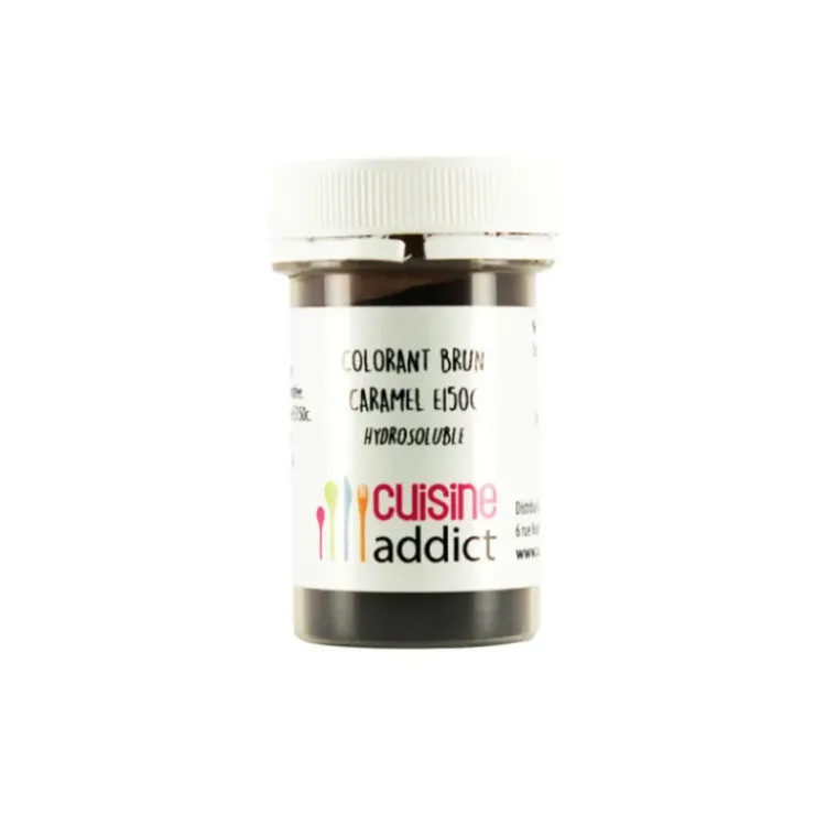 CUISINEADDICT Colorant alimentaire Marron Brun Caramel E150C 10g Poudre Hydrosoluble Outlet