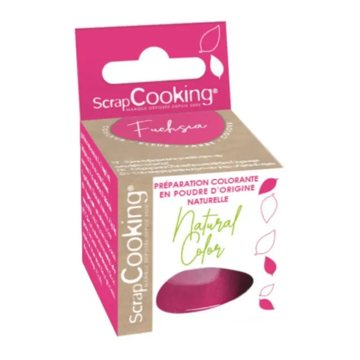 SCRAPCOOKING Colorant Alimentaire Naturel en Poudre Rose Fuchsia 10g Best