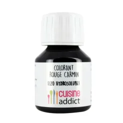 CUISINEADDICT Colorant Alimentaire Naturel Rouge Carmin E120 Liquide 58 ml Hot