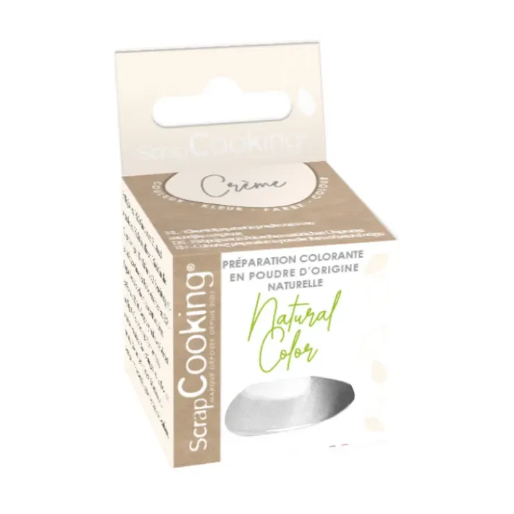 SCRAPCOOKING Colorant Alimentaire Naturel en Poudre Blanc Crème 10g Discount