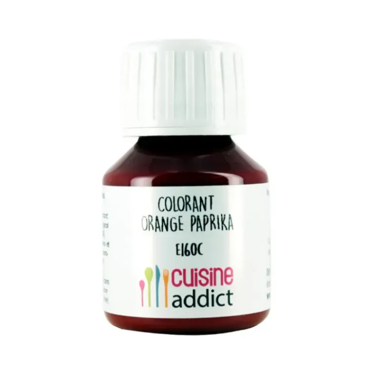 CUISINEADDICT Colorant Alimentaire Naturel Orange Paprika Liquide 58 ml