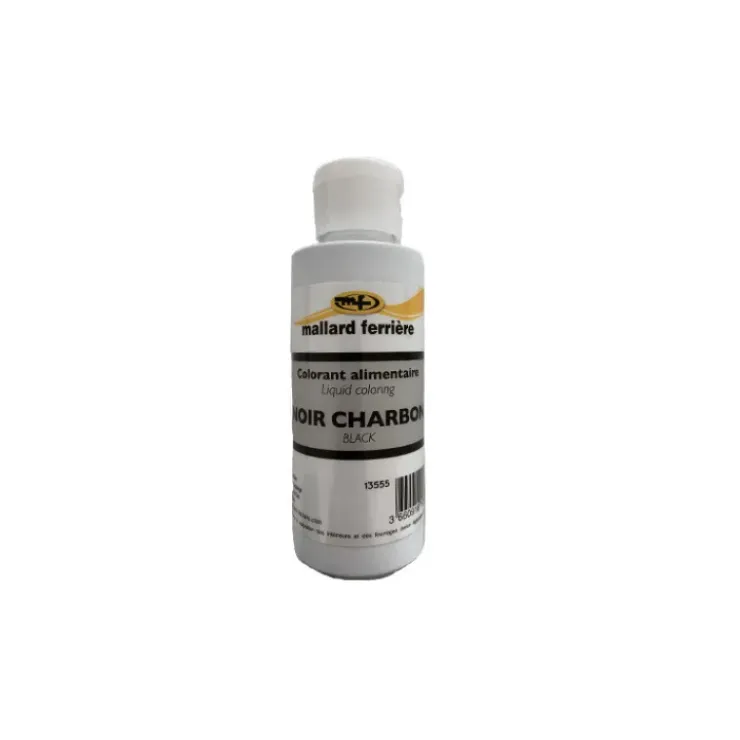 MALLARD FERRIERE Colorant alimentaire Noir Charbon E122/E104/E133 Liquide 100ml