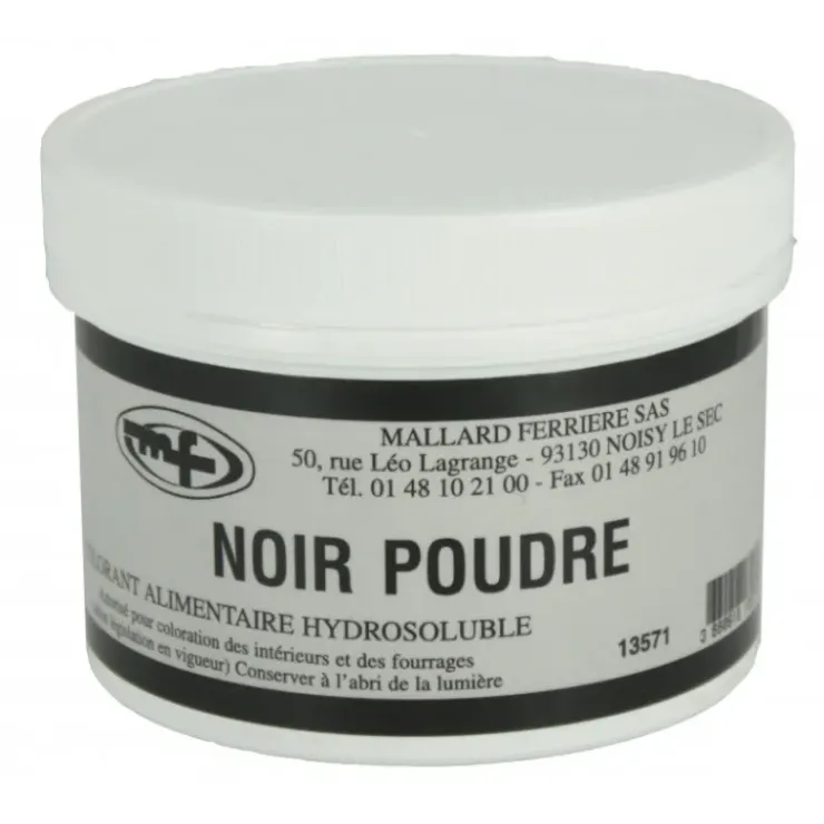 MALLARD FERRIERE Colorant alimentaire Noir Charbon E153 Poudre Hydrosoluble 50g Sale
