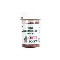 CUISINEADDICT Colorant alimentaire Orange Carotène E160A 10g Poudre Hydrosoluble Clearance