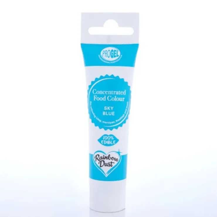 RAINBOW DUST Colorant Alimentaire ProGel Bleu Ciel 25g Hot