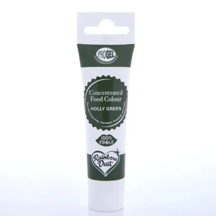 RAINBOW DUST Colorant Alimentaire ProGel Vert Foncé 25g New