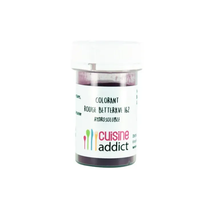 CUISINEADDICT Colorant alimentaire Rouge Betterave E162 10g Poudre Hydrosoluble Hot
