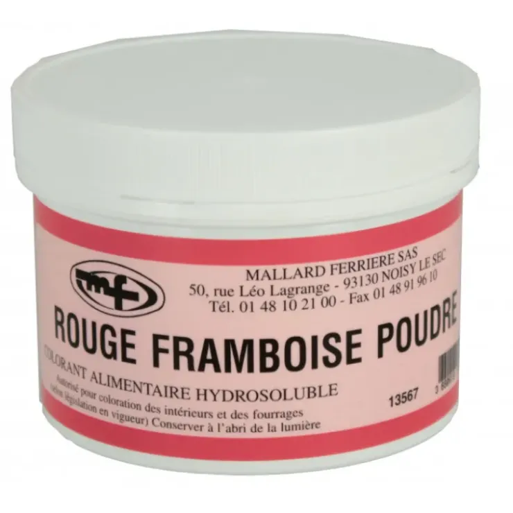 MALLARD FERRIERE Colorant alimentaire Rouge Framboise E122 Poudre Hydrosoluble 100g Clearance