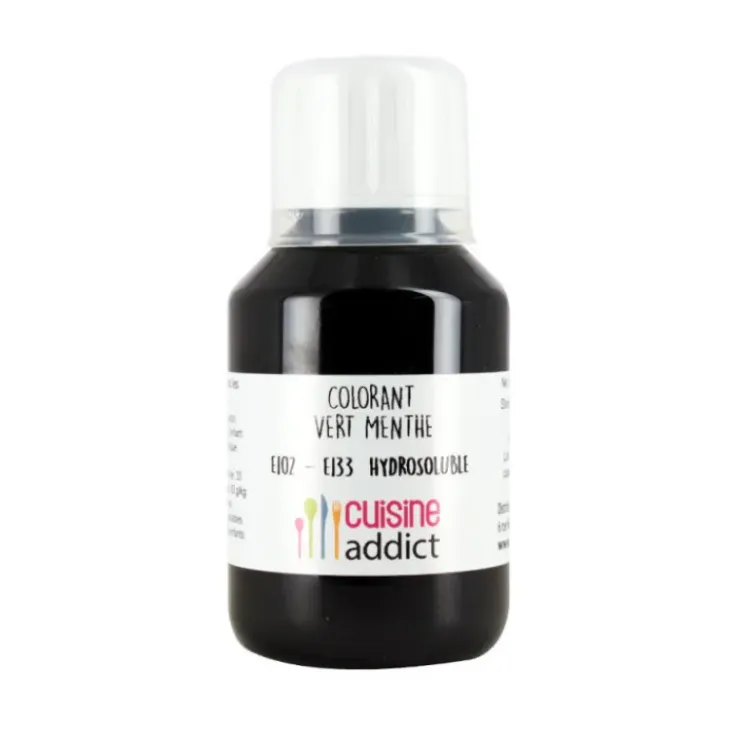 CUISINEADDICT Colorant alimentaire Vert Menthe E102/E133 Liquide 115 ml New