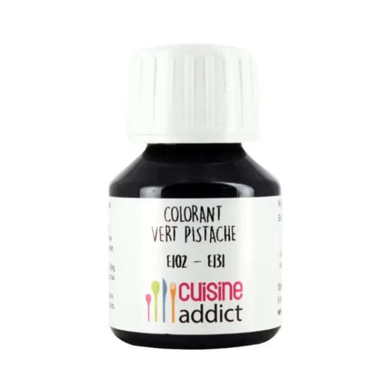 CUISINEADDICT Colorant Alimentaire Vert Pistache E102/E131 Liquide 58 ml Best