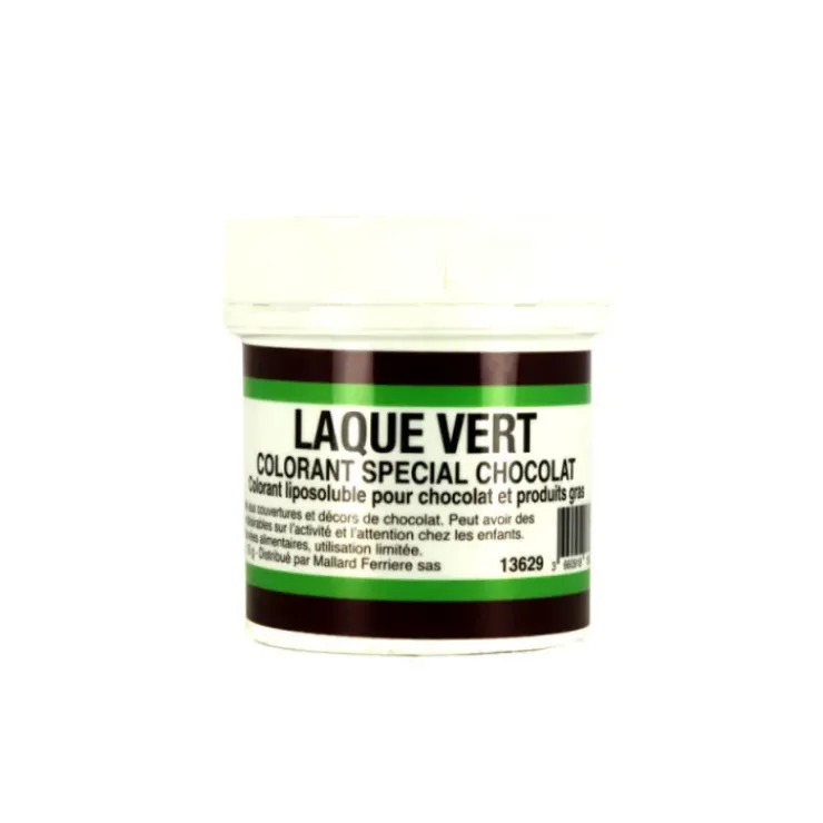 MALLARD FERRIERE Colorant alimentaire Vert E102/E142 Poudre Liposoluble 15g Hot