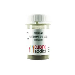 CUISINEADDICT Colorant alimentaire Vert Pomme E141/E160A Poudre Hydrosoluble 10 g Best