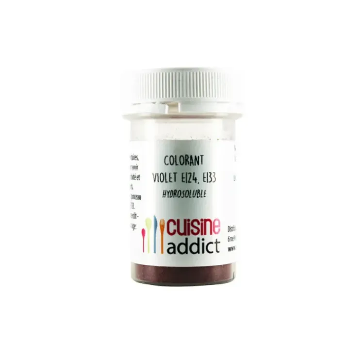 CUISINEADDICT Colorant alimentaire Violet E124/E133 10g Poudre Hydrosoluble Best