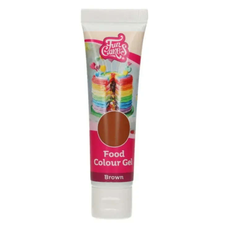 FUNCAKES Colorant gel alimentaire Marron 30 g Discount