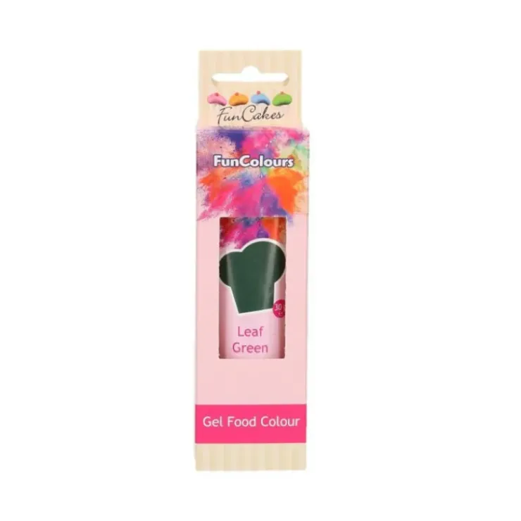 FUNCAKES Colorant gel alimentaire Vert feuille 30 g Hot
