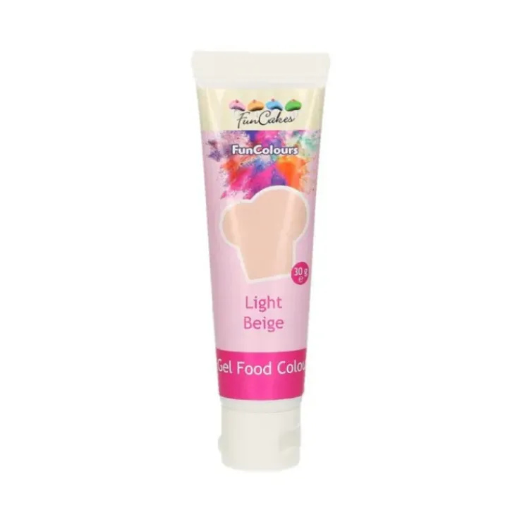 FUNCAKES Colorant gel alimentaire Beige clair 30 g New