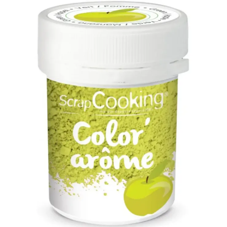 SCRAPCOOKING Color'Arôme Vert / Pomme 10g Outlet