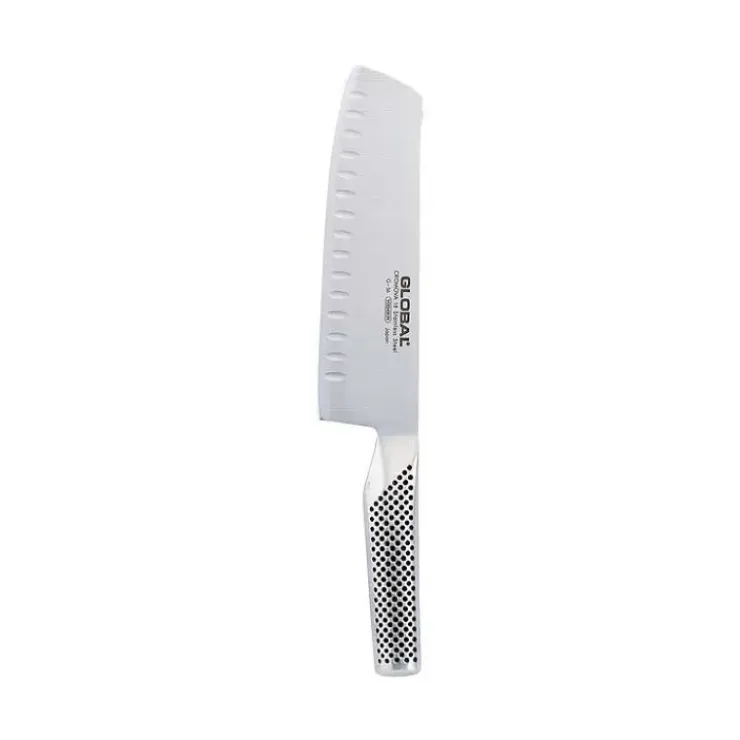 GLOBAL Couperet à Légumes lame alvéolée 180 mm G81 Discount