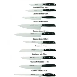 ARCOS Couteau à Pain 20 cm MANHATTAN Noir Sale