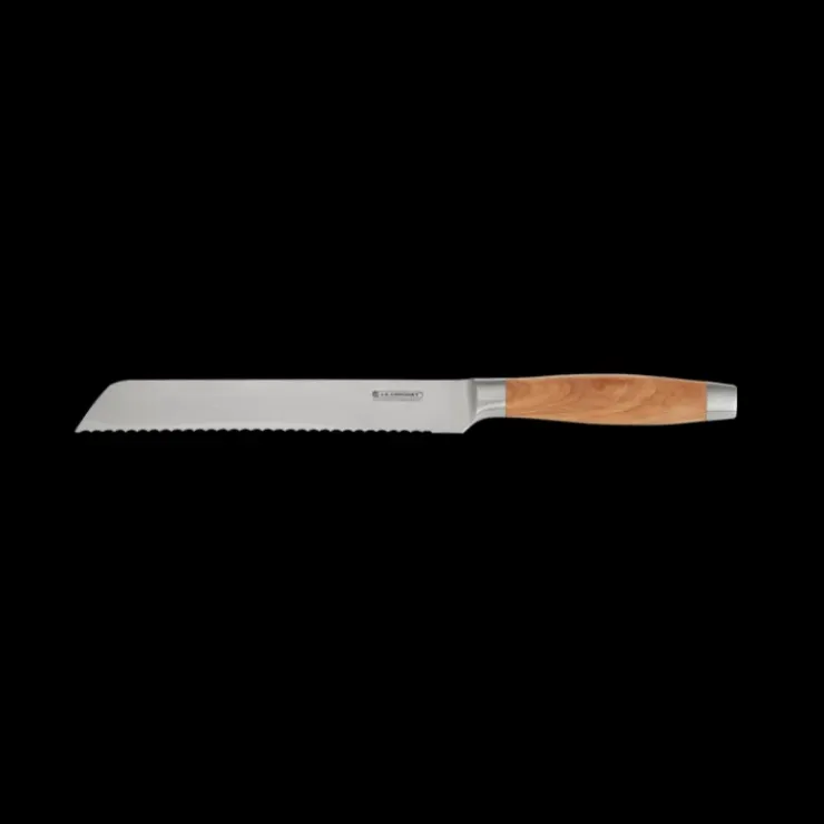 LE CREUSET Couteau à Pain en Bois d'Olivier 20 cm New