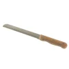 PEBBLY Couteau à Pain Inox et Bambou 32 cm New