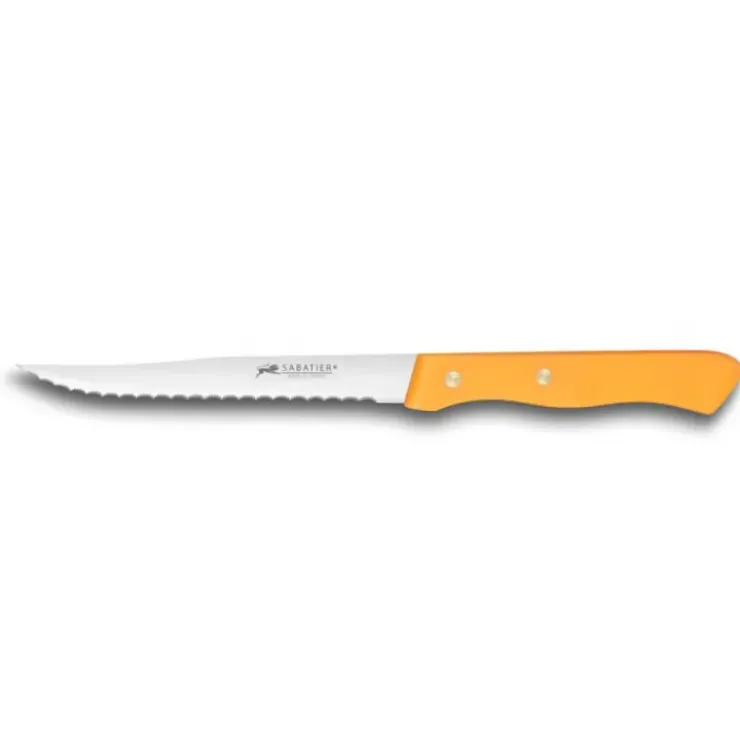 SABATIER Couteau à Steak Cranté 11,5 cm Orange Outlet