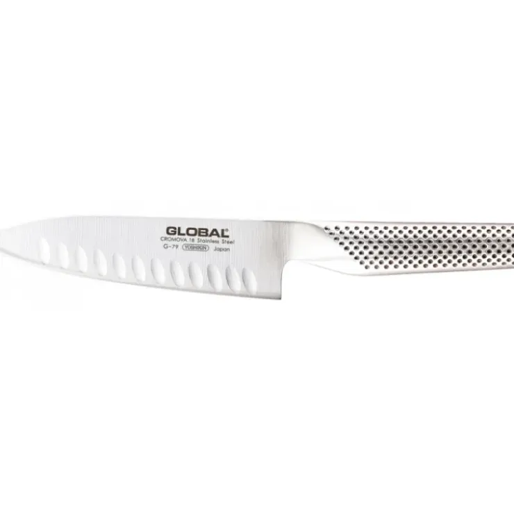 GLOBAL Couteau de Cuisine Lame Alvéolée 16 cm Sale