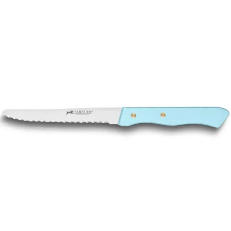 SABATIER Couteau de Table Cranté 10,5 cm Turquoise Best