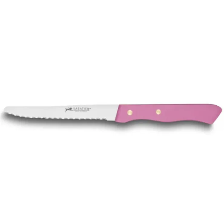 SABATIER Couteau de Table Cranté 10,5 cm Fuschia Hot