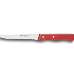 SABATIER Couteau de Table Cranté 10,5 cm Rouge New
