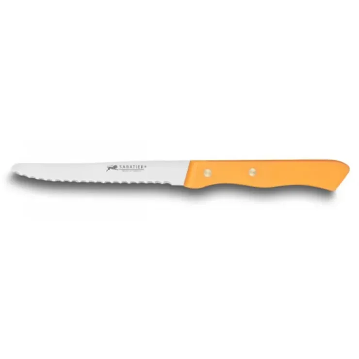 SABATIER Couteau de Table Cranté 10,5 cm Orange
