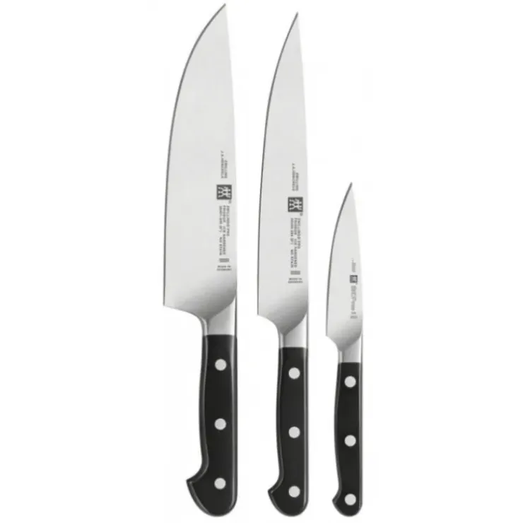 ZWILLING Couteau D'office 10 cm, Couteau de Chef 20 cm et Couteau Tranchelard 20 cm PRO Best