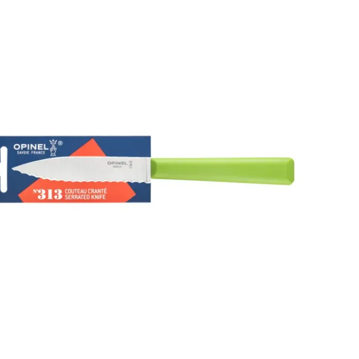 OPINEL Couteau d'Office 10 cm Cranté Vert Les Essentiels + Clearance