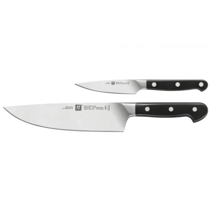 ZWILLING Couteau D'office 10 cm et Couteau de Chef 20 cm PRO Hot