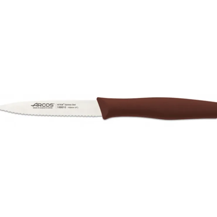 ARCOS Couteau d'Office Cranté Inox 10 cm Marron NOVA Hot