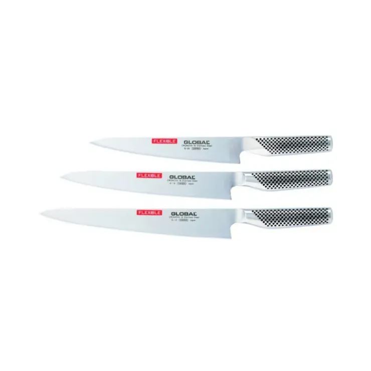 GLOBAL Couteau Filet de poisson 24 cm - Lame large flexible Best