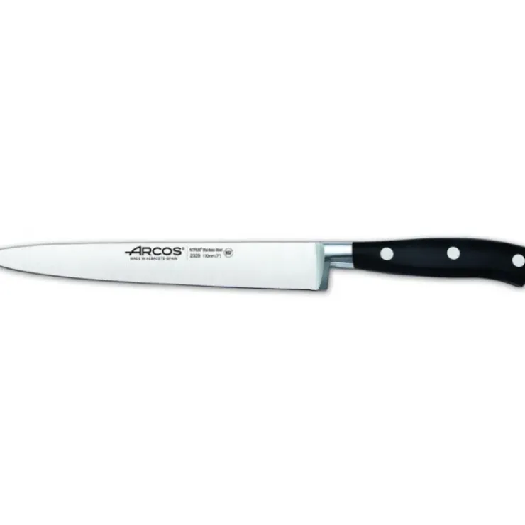 ARCOS Couteau Filet de Sole 17 cm RIVIERA noir Sale