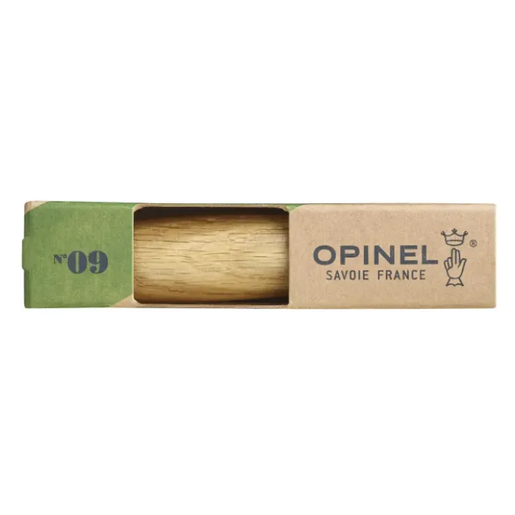 OPINEL Couteau N°9 avec Manche en Chêne Sale