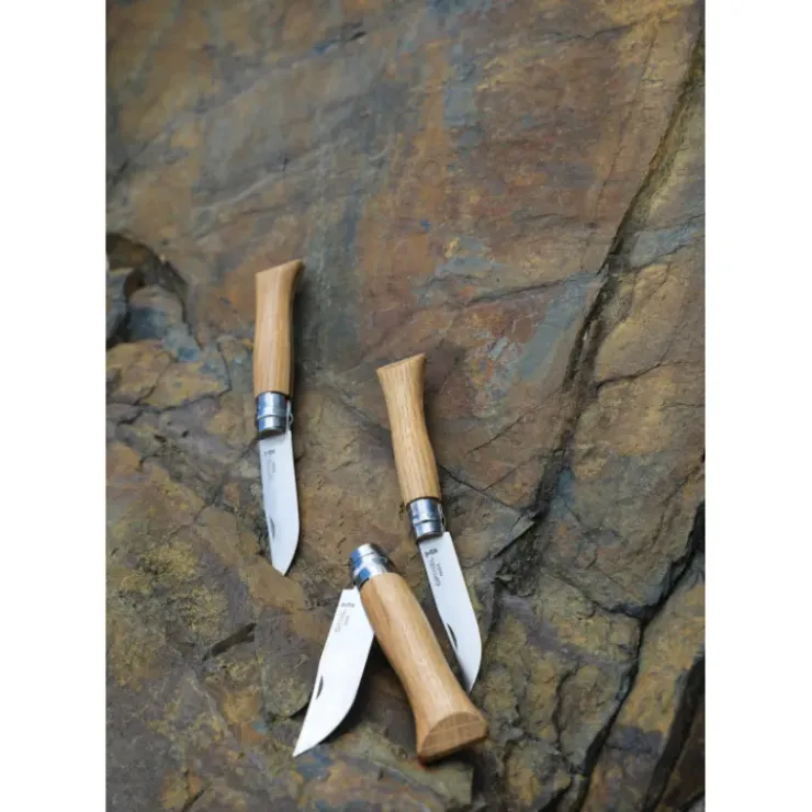 OPINEL Couteau N°9 avec Manche en Chêne Sale