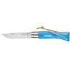 OPINEL Couteau N°7 Baroudeur Cyan Colorama Hot