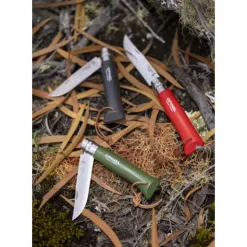 OPINEL Couteau N°8 Baroudeur Rouge Colorama Hot
