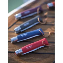 OPINEL Couteau N°8 Baroudeur Rouge Colorama Hot