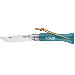 OPINEL Couteau N°6 Baroudeur Turquoise Colorama Hot