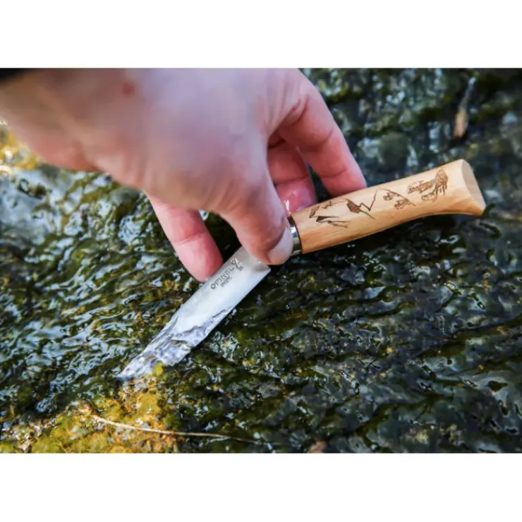 OPINEL Couteau N°8 Gravure Randonnée Sport Clearance