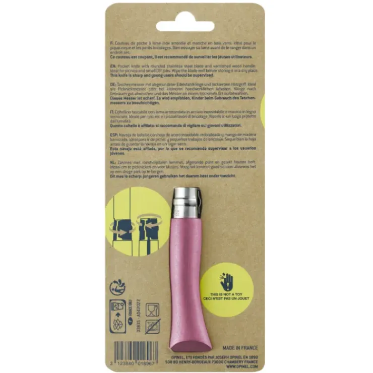 OPINEL Couteau pour Enfant N°7 Fuchsia Mon Premier