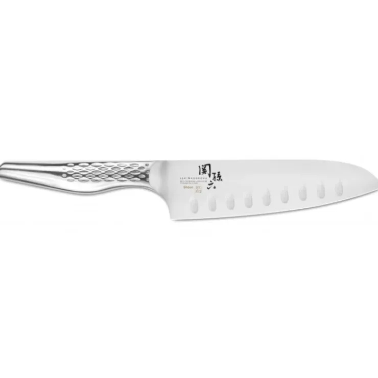 KAI Couteau Santoku 16,5 cm Lame Alvéolée Seki Magoroku Shoso Clearance