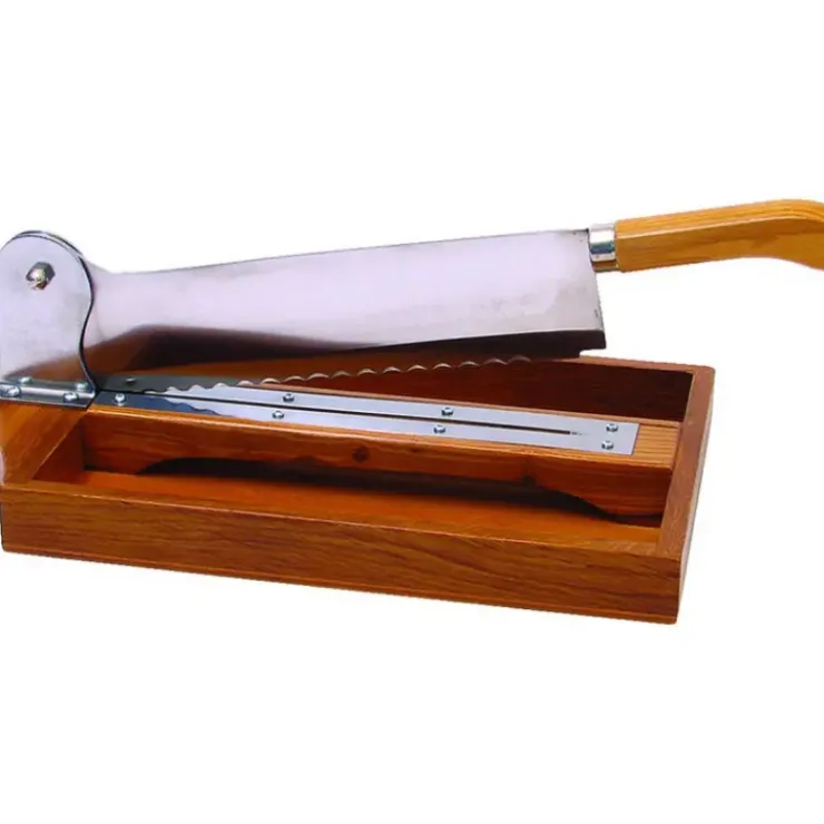 MALLARD FERRIERE Couteau sur socle en bois verni de 35 cm