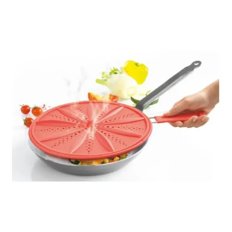 MASTRAD Couvercle anti-éclaboussures Rouge New